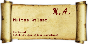 Multas Atlasz névjegykártya